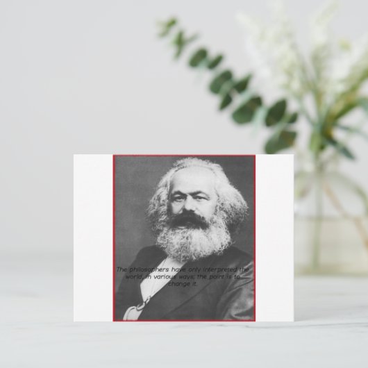 Ändere es! postkarte (Stehend Vorderseite)