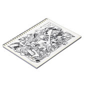 Andere Flugzeug hier, Tintendrucker zeichnend Note Notizblock (Linke Seite)