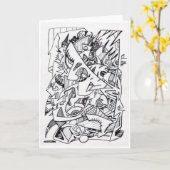 Andere Flugzeug hier, Tintenkarte zeichnend Karte (Gelbe Blume)