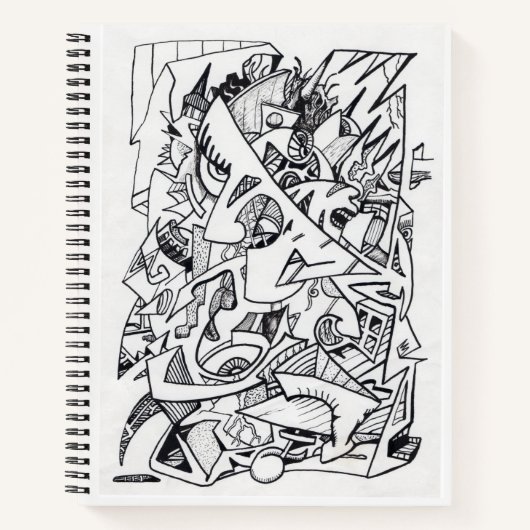 Andere Flugzeug hier, zeichnend Tinte Notizblock (Vorderseite)