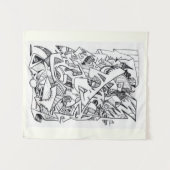 Andere Flugzeug hier, zeichnend Tinte, Wandteppich (Vorderseite (Horizontal))