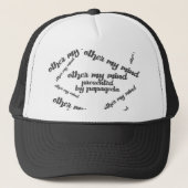 Andere Gedanken Truckerkappe (Vorderseite)