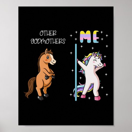 Andere Godmutter me a Einhorn tanzen Godeltern Da Poster (Vorne)