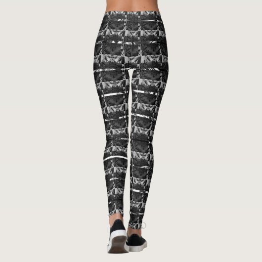 Andere graue, andere Streifen oder Formen Leggings (Rückseite)