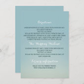 Andere Hochzeitdetails Begleitkarte (Vorne/Hinten)