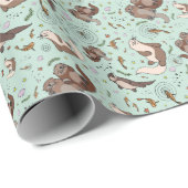 Andere in Blau Geschenkpapier (Rolleneckpunkt)