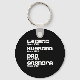 Ändere jede Detail Legende Ehemann Vater Opa Schlüsselanhänger