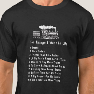 Ändere JEDEN Text, 10 Dinge, die ich im Leben will T-Shirt