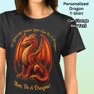 Ändere jeden Text, sei du selbst oder sei ein rote T-Shirt