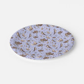 Andere Lila Pappteller (Schrägansicht)