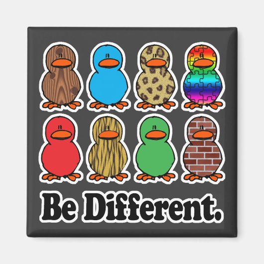 andere lustige Muster-Enten sein Magnet (Vorne)