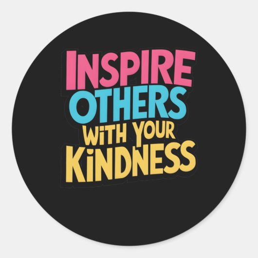 Andere mit Ihrem Kindersticker inspirieren1 Runder Aufkleber (Vorderseite)