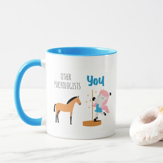 Andere Psychologen / Sie Blaue Psychologie Tasse (Mit Donut)