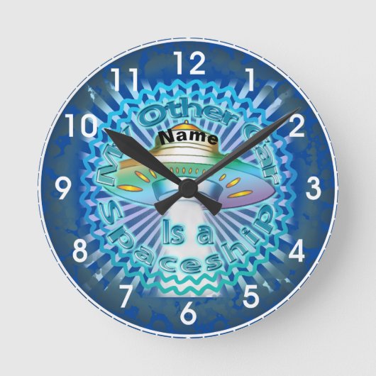 Andere Raumfähre Runde Wanduhr (Vorderseite)