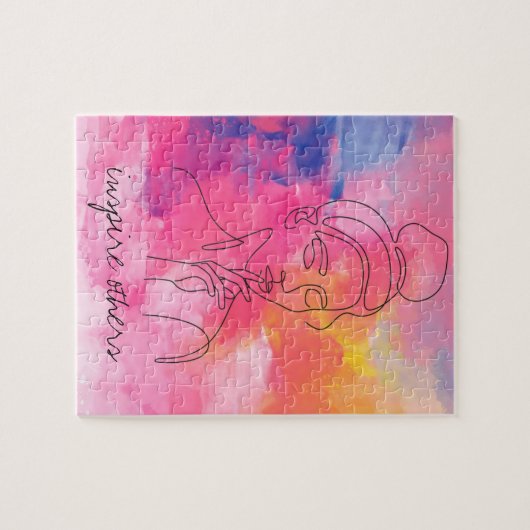 Andere schöne Frauen-Kunst inspiriert Eigener Text Puzzle (Horizontal)