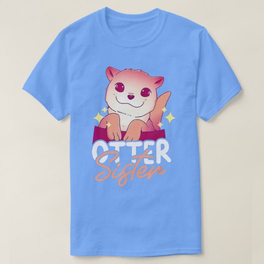 Andere Schwester mit Otter - 1 T-Shirt (Design vorne)