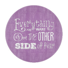 Andere Seite der Angst Schneidebrett