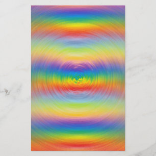 Andere Seite des Regenbogen-Briefpapiers Briefpapier