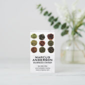 Andere Teebleaf-Piles | Marmorweiß Visitenkarte (Stehend Vorderseite)