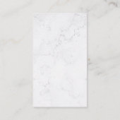 Andere Teebleaf-Piles | Marmorweiß Visitenkarte (Rückseite)