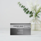 Andere Töne - beleuchtet - grau Visitenkarte (Stehend Vorderseite)