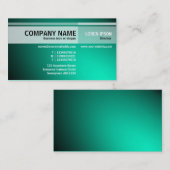 Andere Töne - beleuchtet - Türkis Visitenkarte (Vorne/Hinten)