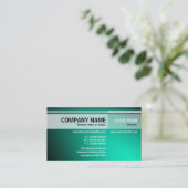 Andere Töne - beleuchtet - Türkis Visitenkarte (Stehend Vorderseite)