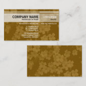 Andere Töne - Blume - braun Visitenkarte (Vorne/Hinten)