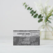 Andere Töne - Blume - Grau Visitenkarte (Stehend Vorderseite)