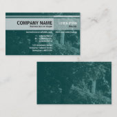 Andere Töne - In den Bäumen - dunkel Aquamarin Visitenkarte (Vorne/Hinten)