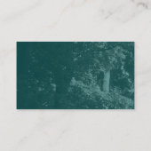 Andere Töne - In den Bäumen - dunkel Aquamarin Visitenkarte (Rückseite)