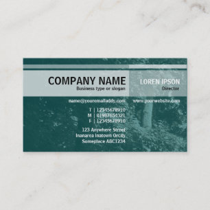 Andere Töne - In den Bäumen - dunkel Aquamarin Visitenkarte