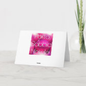 Andere Tür - Weihnachtskranz neue Adresskarte Feiertagskarte (Rückseite)