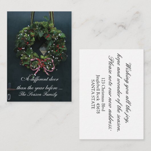 Andere Türadresse Begleitkarte (Vorne/Hinten)