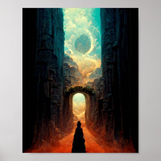 Andere Welt Gate Fantasy Art Poster (Vorne)