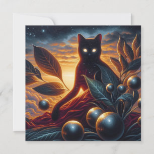 Andere Welt Katze aus Sternen: Surreales Kunstwerk
