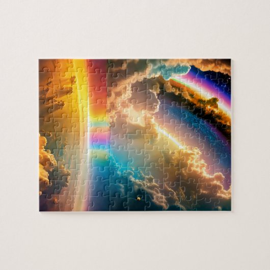 Andere Welt Regenbogen kosmische Magie im Universu Puzzle (Horizontal)