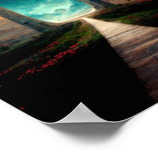 Andere Welt Road Fantasy Art Poster (Ecke)