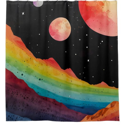 Andere Welten Duschvorhang (Vorderseite)