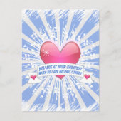 anderen helfen postkarte (Vorderseite)