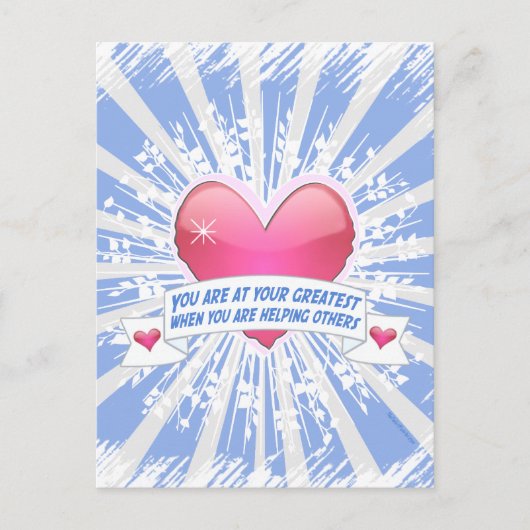 anderen helfen postkarte (Vorderseite)