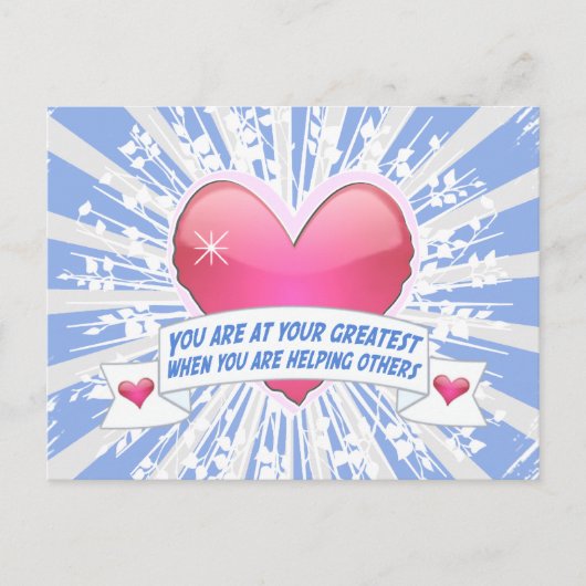 anderen helfen postkarte (Vorderseite)