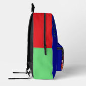 Anderen zu helfen ist... bedruckter rucksack (Links)