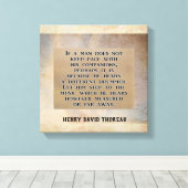 Anderer Drummer — Canvas Print Leinwanddruck (Insitu (Holzboden))