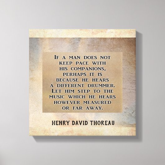 Anderer Drummer — Canvas Print Leinwanddruck (Vorderseite)