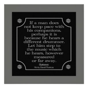 Anderer Drummer — Großes Poster drucken