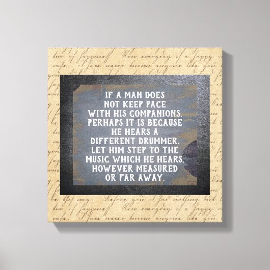 Anderer Drummer — Leinwand Art Print (Vorderseite)