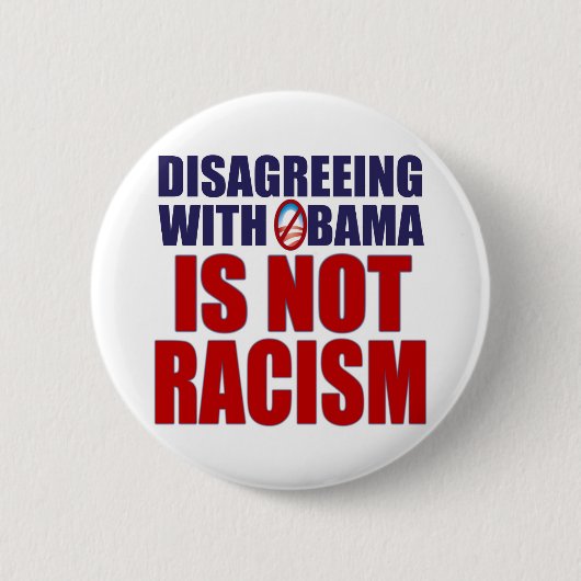 Anderer Meinung sein mit Obama Button (Vorderseite)