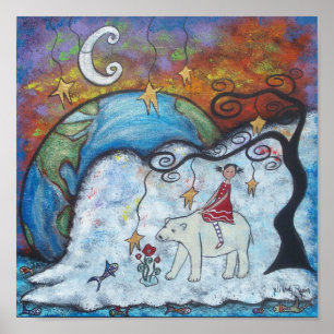 Anderer Weltdruck Poster