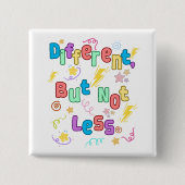 Anderes, aber nicht weniger - ADHS-Bewusstsein Button (Vorderseite)